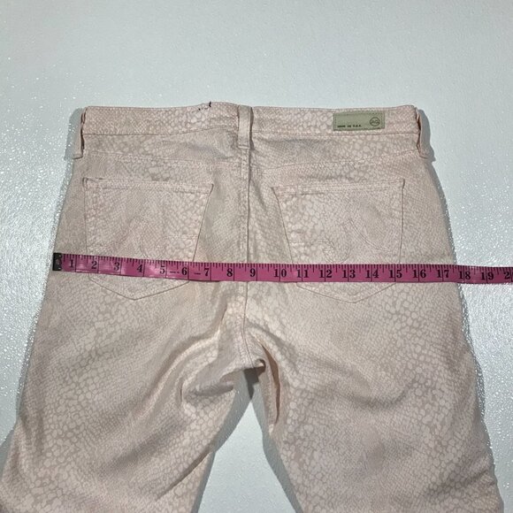 AG Adriano Goldschmied Jeans Blush Snakeskin Print - Picture 9 of 10
